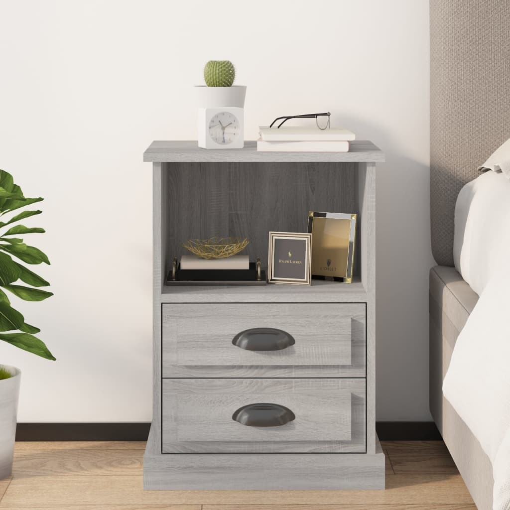 Nachttisch Grau Sonoma 43x36x60 cm Nachttisch Grau Sonoma 43x36x60 cm