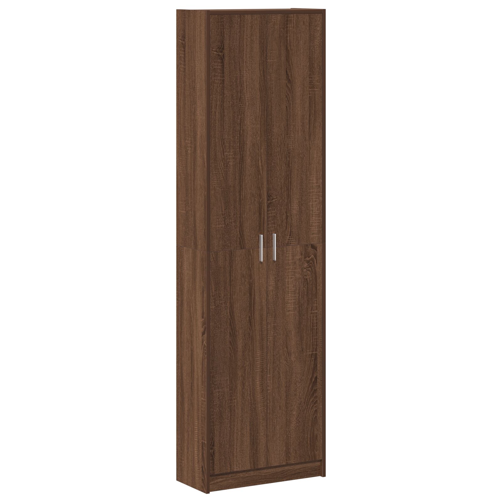 Kleiderschrank Braun Eiche 55x25x189 cm Holzwerkstoff Kleiderschrank Braun Eiche 55x25x189 cm Holzwerkstoff