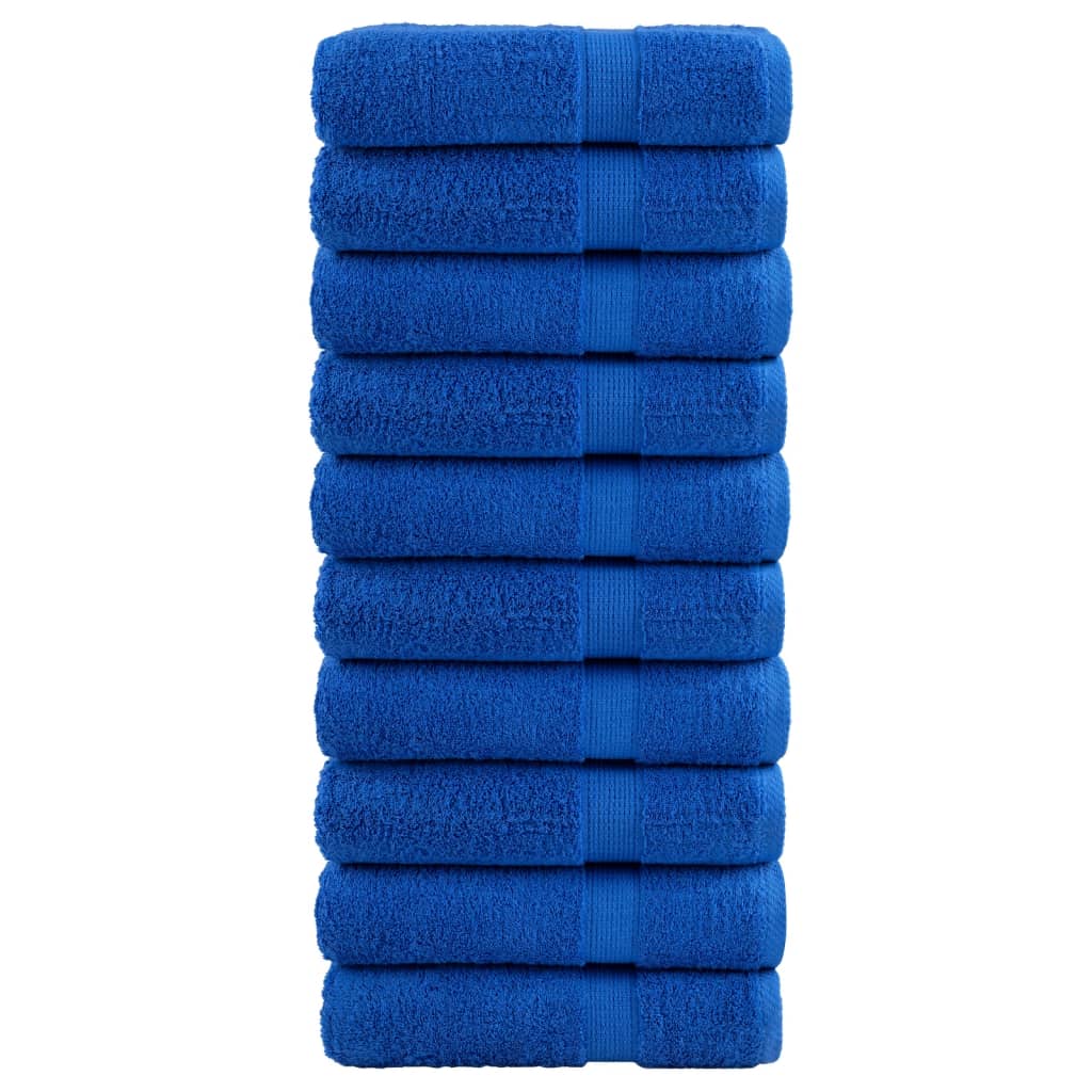 Premium-Duschtücher 10 Stk Blau 70x140cm 600g/m² 100% Baumwolle Premium-Duschtücher 10 Stk Blau 70x140cm 600g/m² 100% Baumwolle