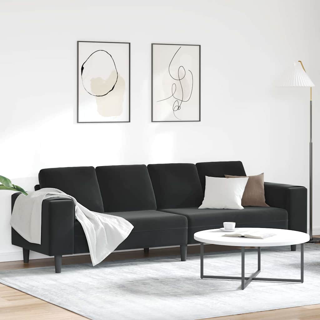 Sofa Set Schwarz Samt Sofa Set Schwarz Samt