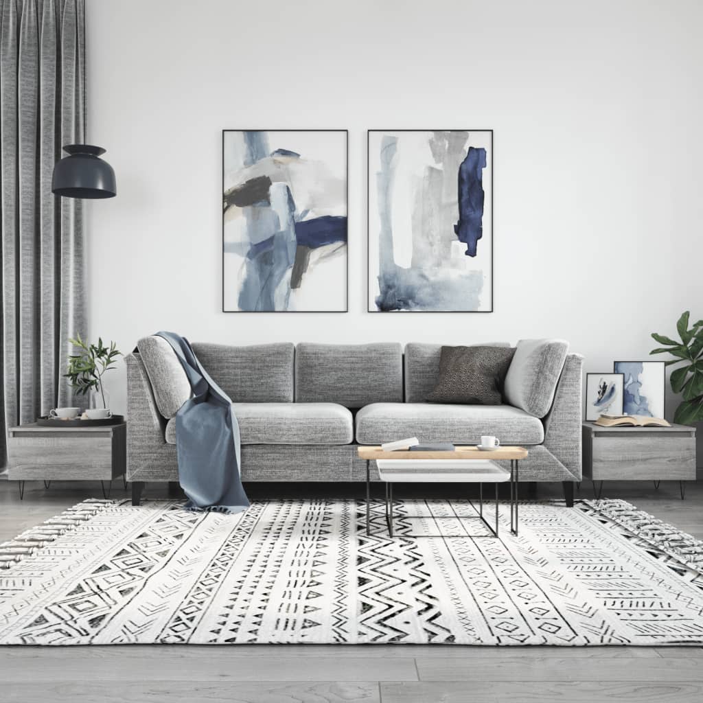 Couchtische 2 Stk. Grau Sonoma 50x46x35 cm Holzwerkstoff Couchtische 2 Stk. Grau Sonoma 50x46x35 cm Holzwerkstoff