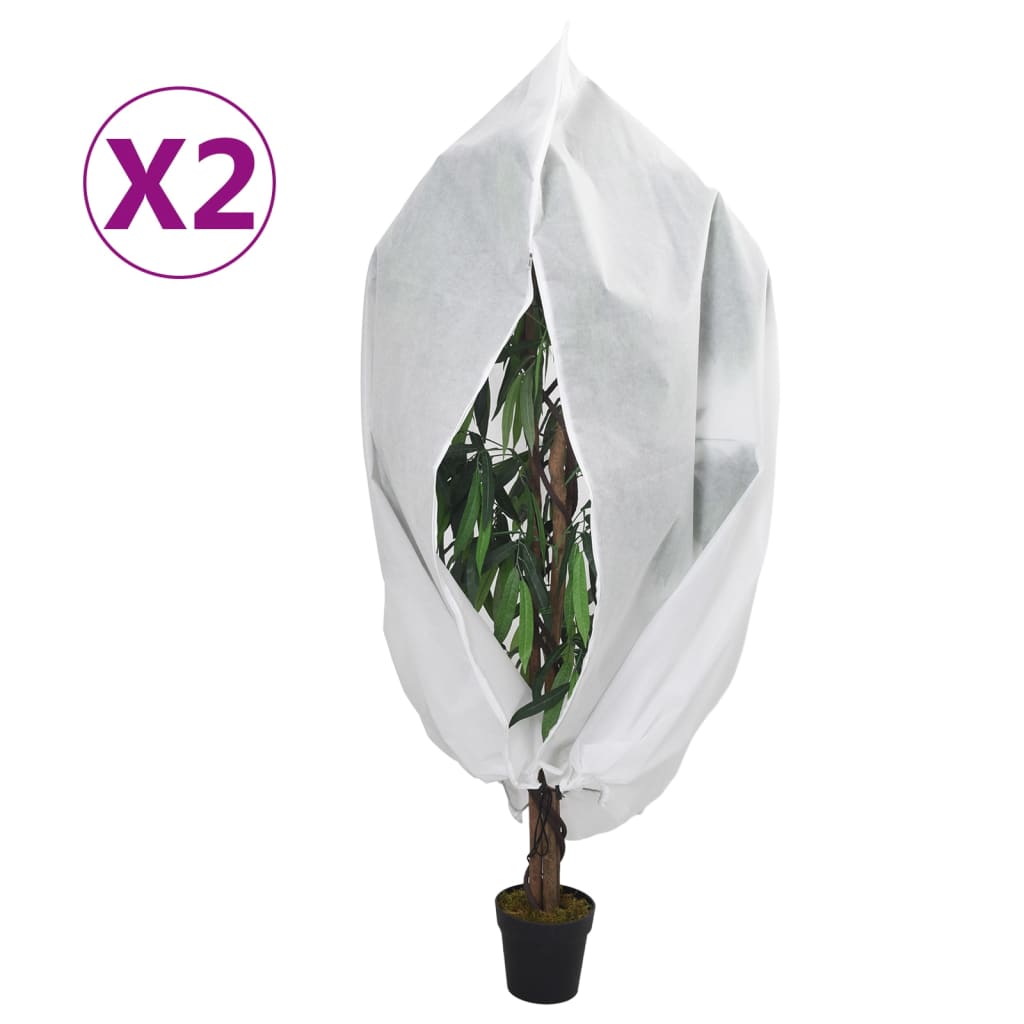 Wintervlies mit Reißverschluss 2 Stk. 70 g/m² 1x1,55 m Wintervlies mit Reißverschluss 2 Stk. 70 g/m² 1x1,55 m