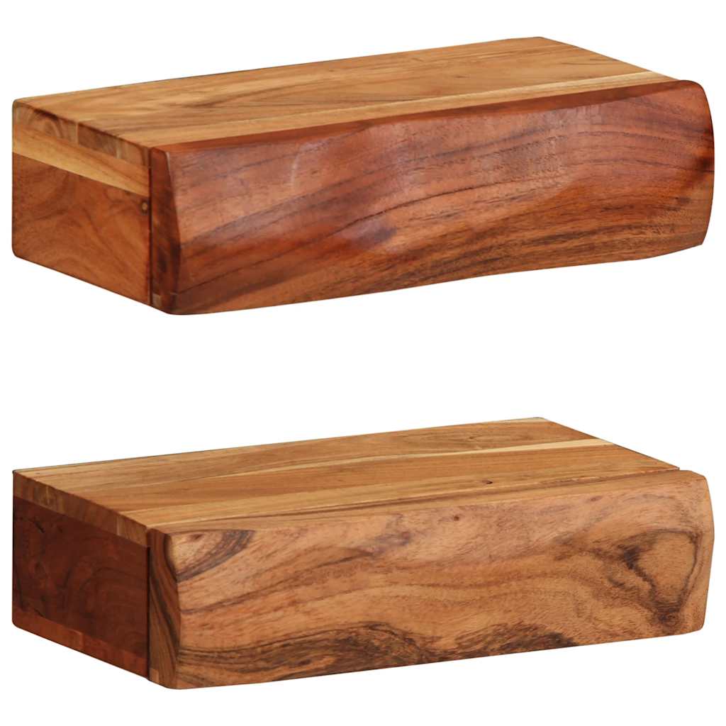 Wandregale 2 Stk. 30x17x8 cm Massivholz Akazie Wandregale 2 Stk. 30x17x8 cm Massivholz Akazie
