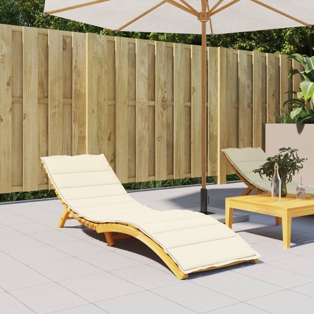 Sonnenliegen-Auflage Creme 200x50x3 cm Oxford-Gewebe Sonnenliegen-Auflage Creme 200x50x3 cm Oxford-Gewebe