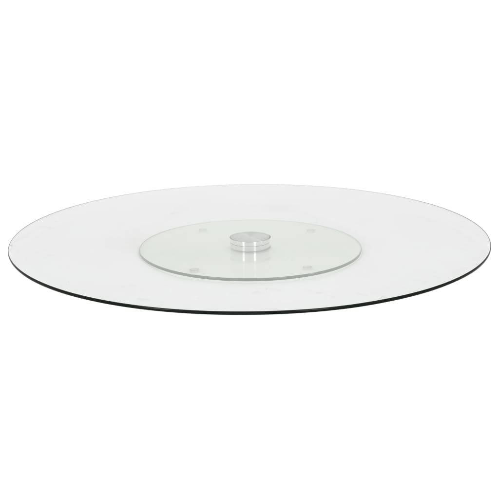 Servierplatte Drehbar Transparent 60 cm Hartglas Servierplatte Drehbar Transparent 60 cm Hartglas