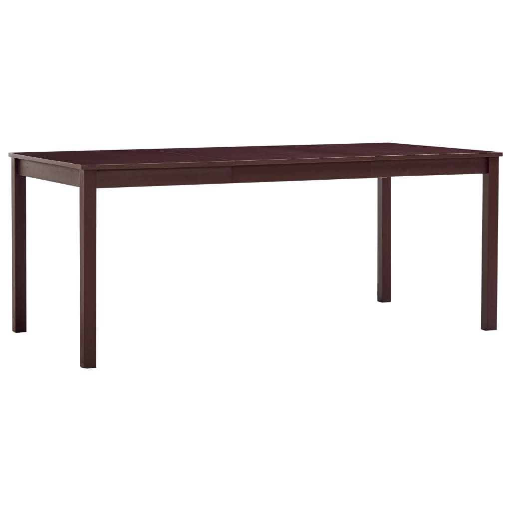 Esstisch Dunkelbraun 180 x 90 x 73 cm Kiefernholz Esstisch Dunkelbraun 180 x 90 x 73 cm Kiefernholz