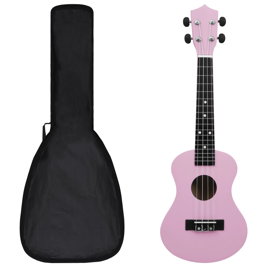 Sopran-Ukulele-Set mit Tasche für Kinder Rosa 23" Sopran-Ukulele-Set mit Tasche für Kinder Rosa 23"