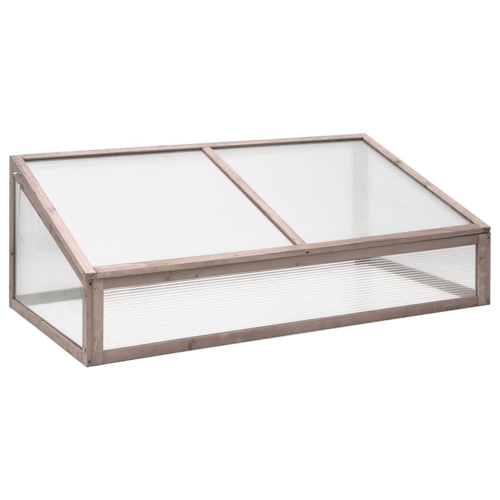 Gewächshaus Grau 110x58,5x39 cm Tannenholz Gewächshaus Grau 110x58,5x39 cm Tannenholz