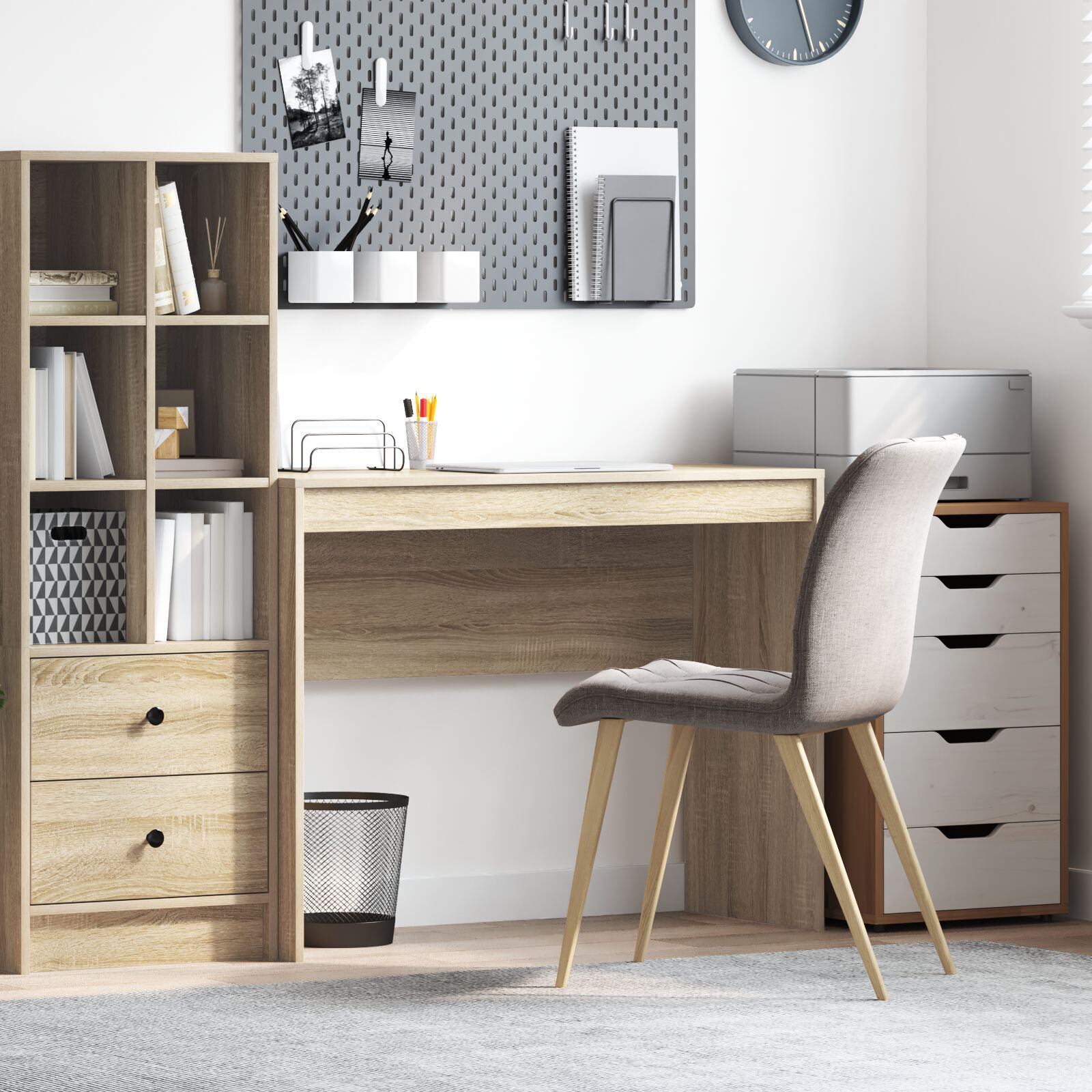 Schreibtisch Sonoma Eiche MDF 100 x 40 x 76 cm Einfach Schreibtisch Sonoma Eiche MDF 100 x 40 x 76 cm Einfach