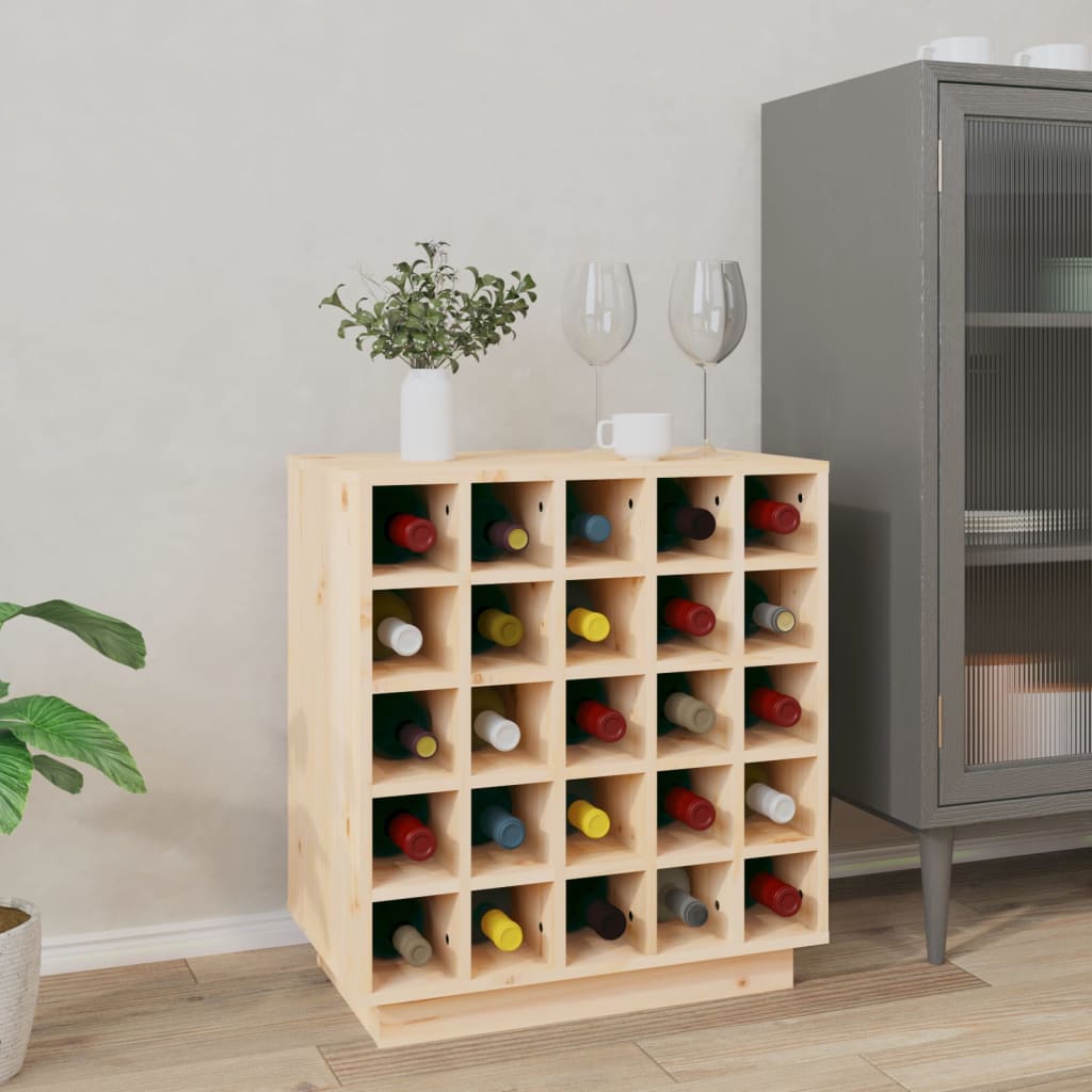 Weinregal 55,5x34x61 cm Massivholz Kiefer Weinregal 55,5x34x61 cm Massivholz Kiefer