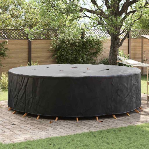 Gartenmöbelabdeckung Schwarz 320 x 320 x 71 cm 210D Stoff
