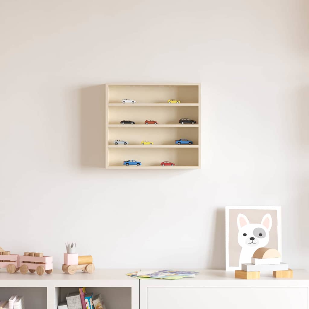 Holz-Sammelvitrine Braun 40 x 8,5 x 37 cm Sperrholz