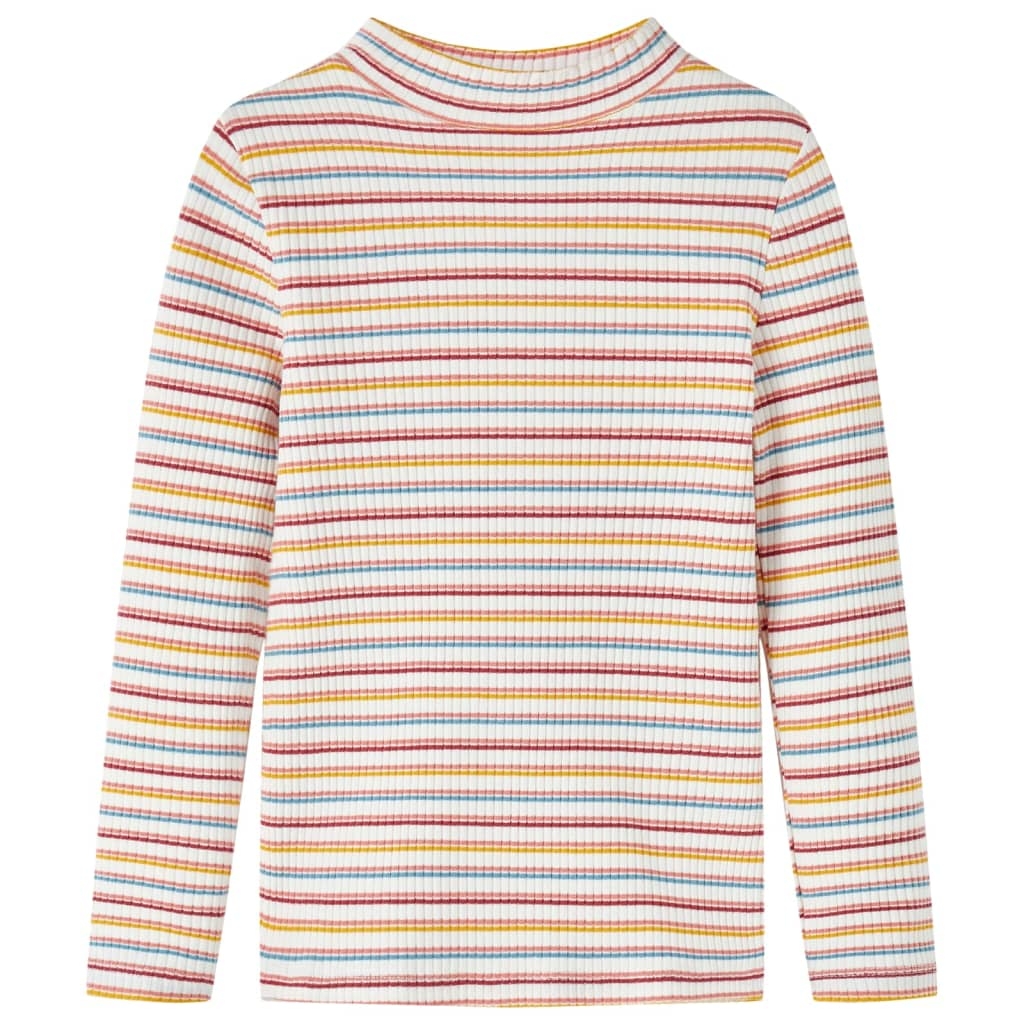 Kinder-Langarmshirt Halbrollkragen Ecru 128
