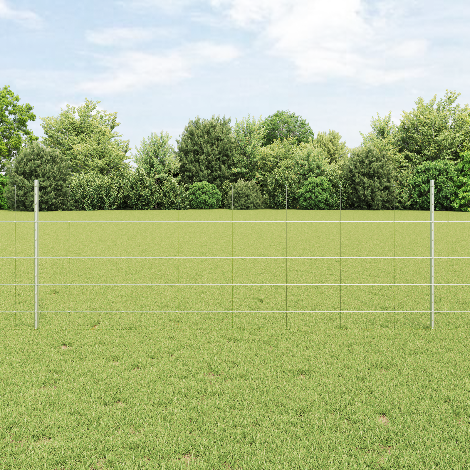 Zaunpfosten 11 Stk U-Profil 80 cm verzinkter Stahl