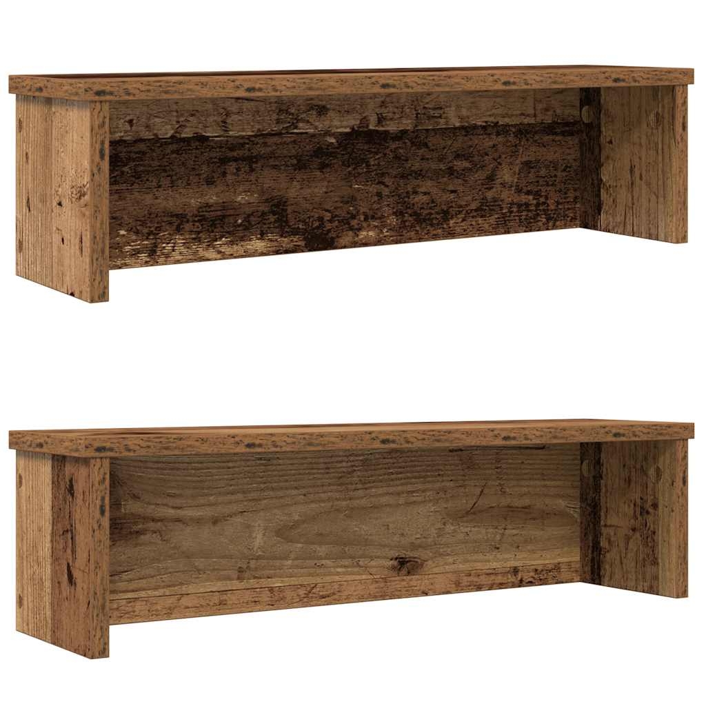 Küchenregale Stapelbar 2 Stk. Altholz-Optik 50x15x16 cm Küchenregale Stapelbar 2 Stk. Altholz-Optik 50x15x16 cm