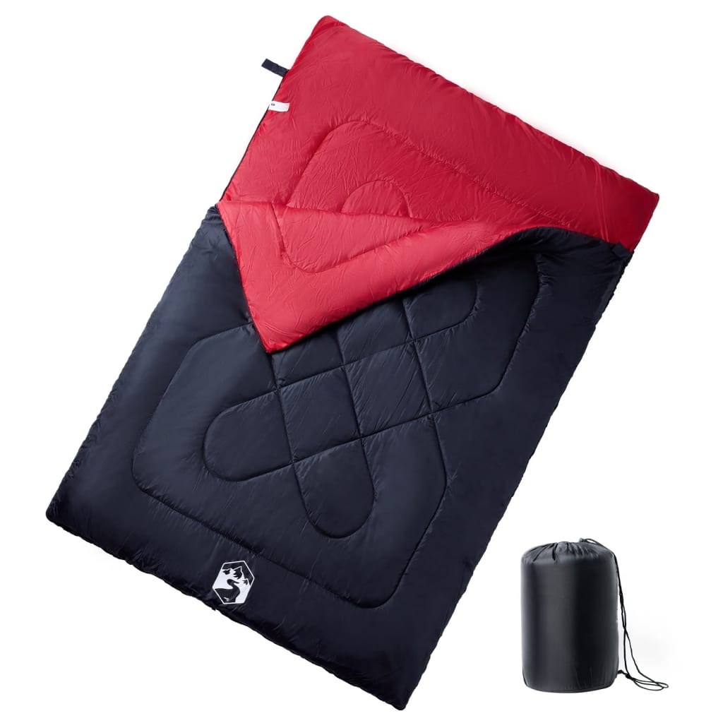 Doppelschlafsack mit Kissen Erwachsene Camping 3-4 Jahreszeiten Doppelschlafsack mit Kissen Erwachsene Camping 3-4 Jahreszeiten
