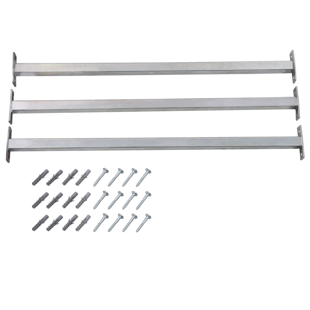 Einstellbare Fenster-Sicherheitsstangen 3 Stk. 710-1200 mm Einstellbare Fenster-Sicherheitsstangen 3 Stk. 710-1200 mm