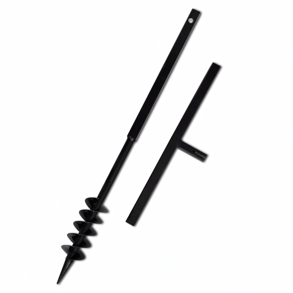 Bohrer mit Griff 80 mm Doppelspirale Schwarz Bohrer mit Griff 80 mm Doppelspirale Schwarz