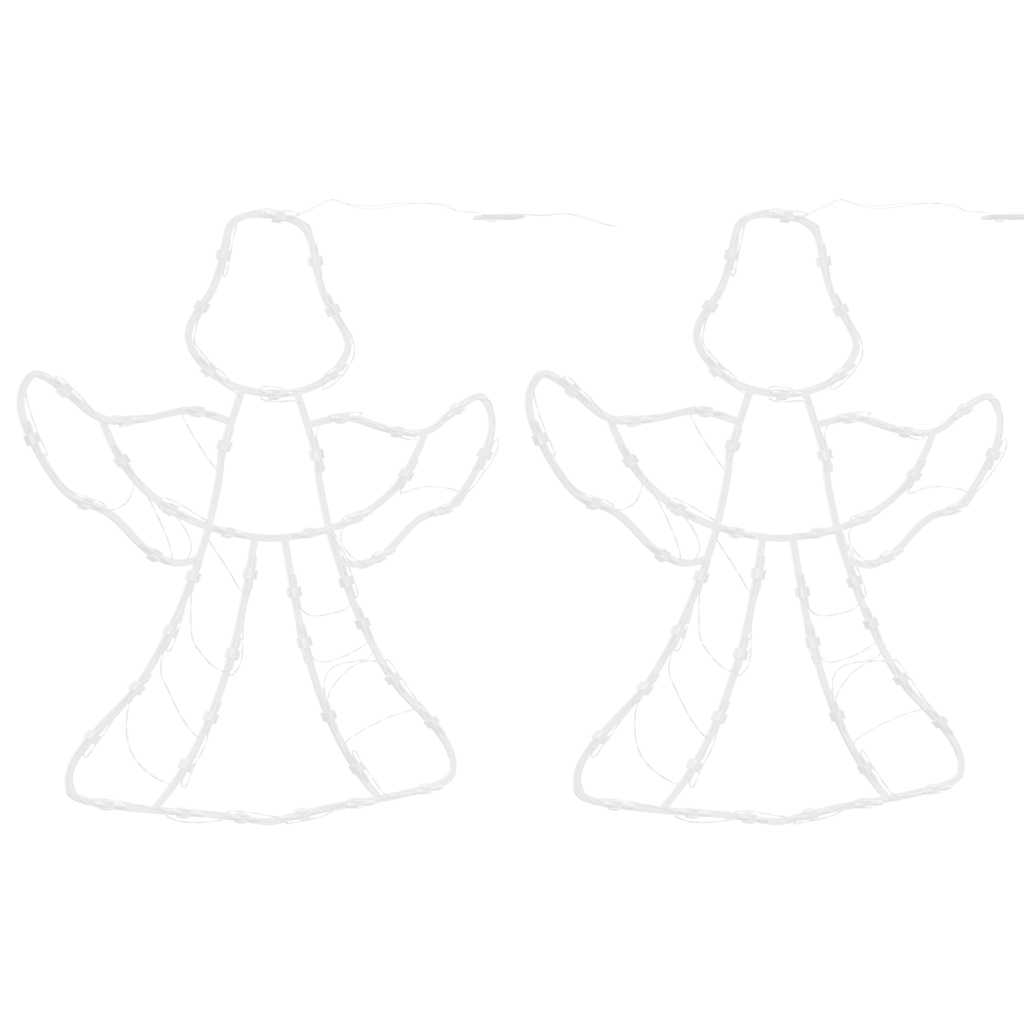 Weihnachtsbeleuchtung Engel-Silhouette 2 Stk. 50 LEDs Warmweiß Weihnachtsbeleuchtung Engel-Silhouette 2 Stk. 50 LEDs Warmweiß