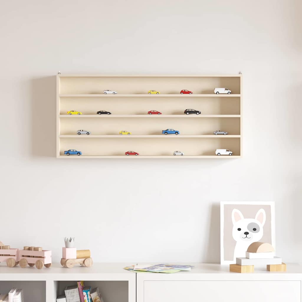 Holz-Sammelvitrine Braun 80 x 8,5 x 36 cm Sperrholz