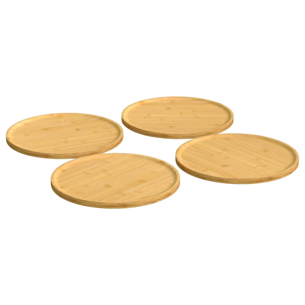 Pizzateller 4 Stk. Ø32x1,5 cm Bambus Pizzateller 4 Stk. Ø32x1,5 cm Bambus