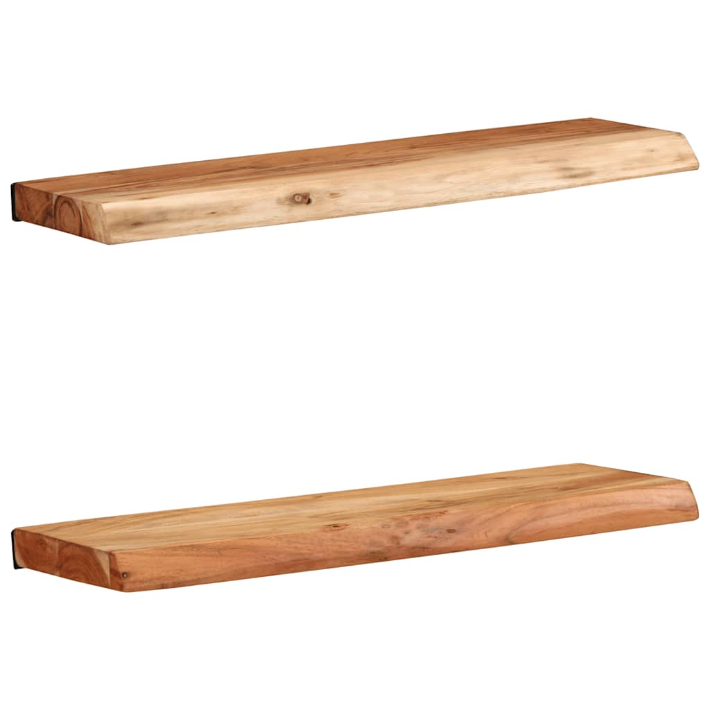 Wandregale 2 Stk. 60x20x3,5 cm Massivholz Akazie Wandregale 2 Stk. 60x20x3,5 cm Massivholz Akazie