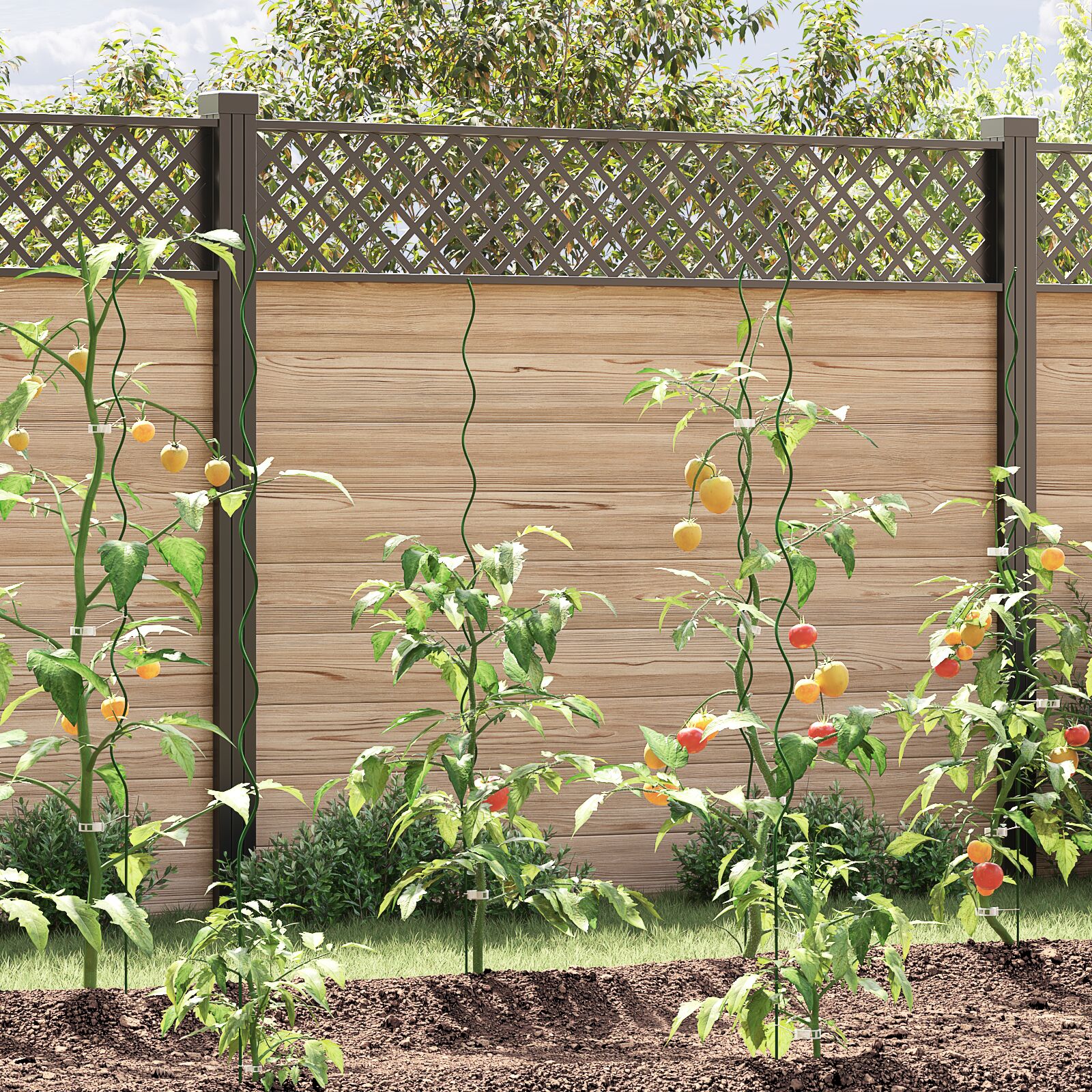 vidaXL Spiralpflanzenstützen (20 Stück, 150 cm, Stahl) vidaXL Spiralpflanzenstützen (20 Stück, 150 cm, Stahl)