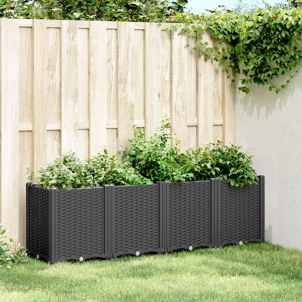 Pflanzkübel Schwarz 160x40x53 cm PP Pflanzkübel Schwarz 160x40x53 cm PP