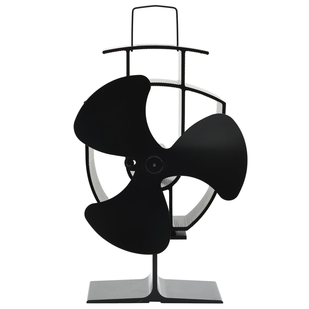 Ofenventilator Wärmebetrieben 3 Blätter Schwarz Ofenventilator Wärmebetrieben 3 Blätter Schwarz