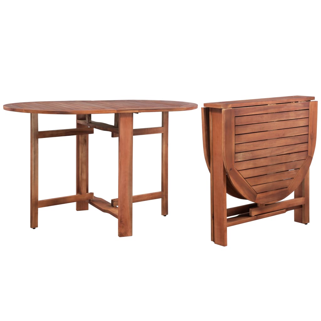 Klappbarer Gartentisch 120 x 70 x 74 cm Akazienholz Massiv Klappbarer Gartentisch 120 x 70 x 74 cm Akazienholz Massiv