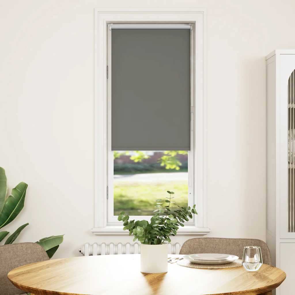Verdunkelungsrollo Grau 50x175 cm Stoffbreite 45,7 cm Polyester Verdunkelungsrollo Grau 50x175 cm Stoffbreite 45,7 cm Polyester