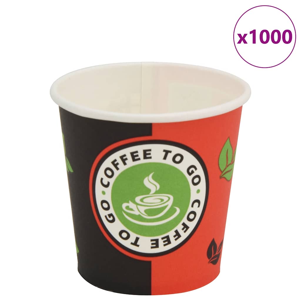 1000 Stk. Einweg-Kaffeebecher Pappe 120 ml (4 oz) 1000 Stk. Einweg-Kaffeebecher Pappe 120 ml (4 oz)