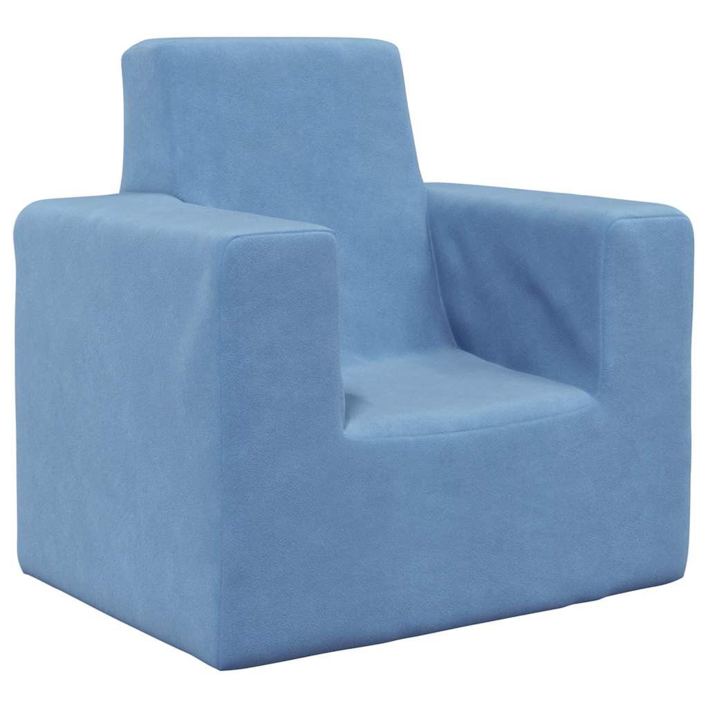 Kindersofa Blau Weich Plüsch Kindersofa Blau Weich Plüsch