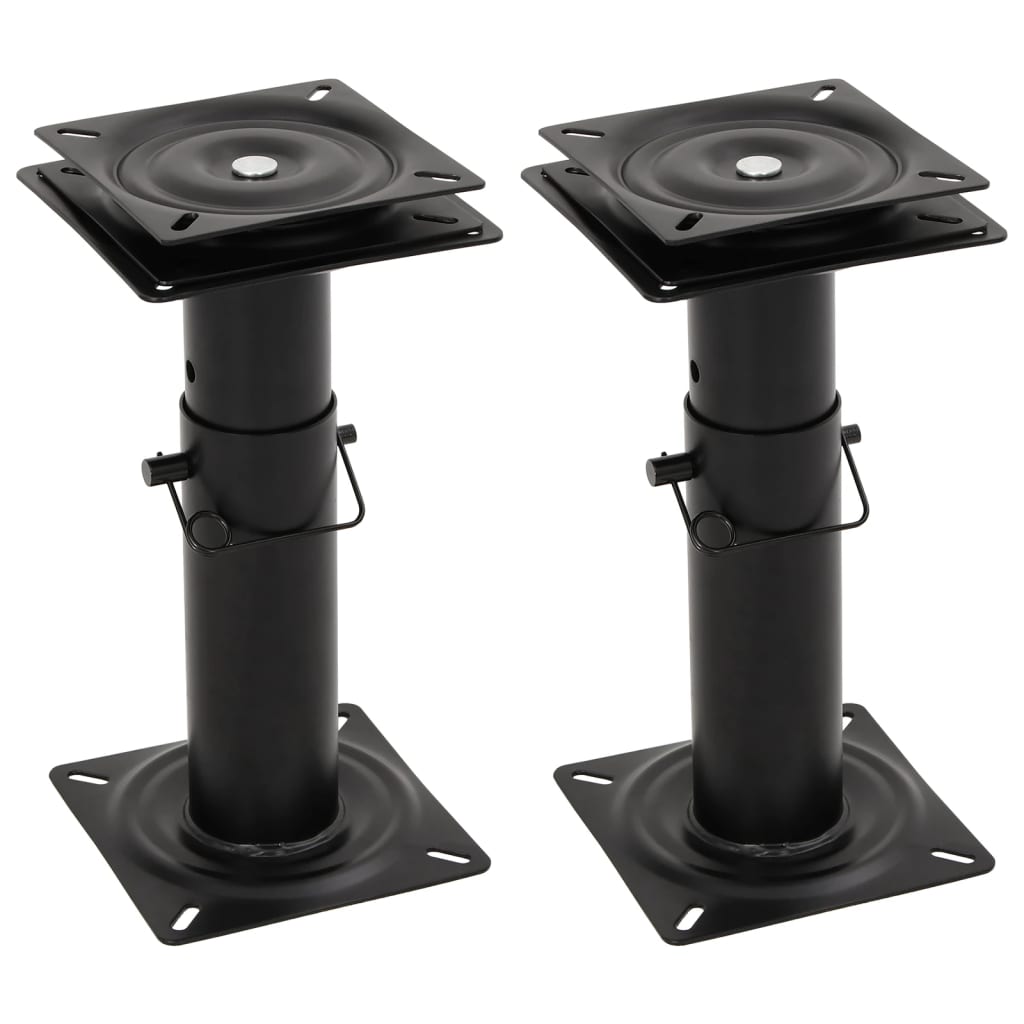Bootssitz-Podeste 2 Stk. 360° Drehbar Einstellbar Stahl Bootssitz-Podeste 2 Stk. 360° Drehbar Einstellbar Stahl