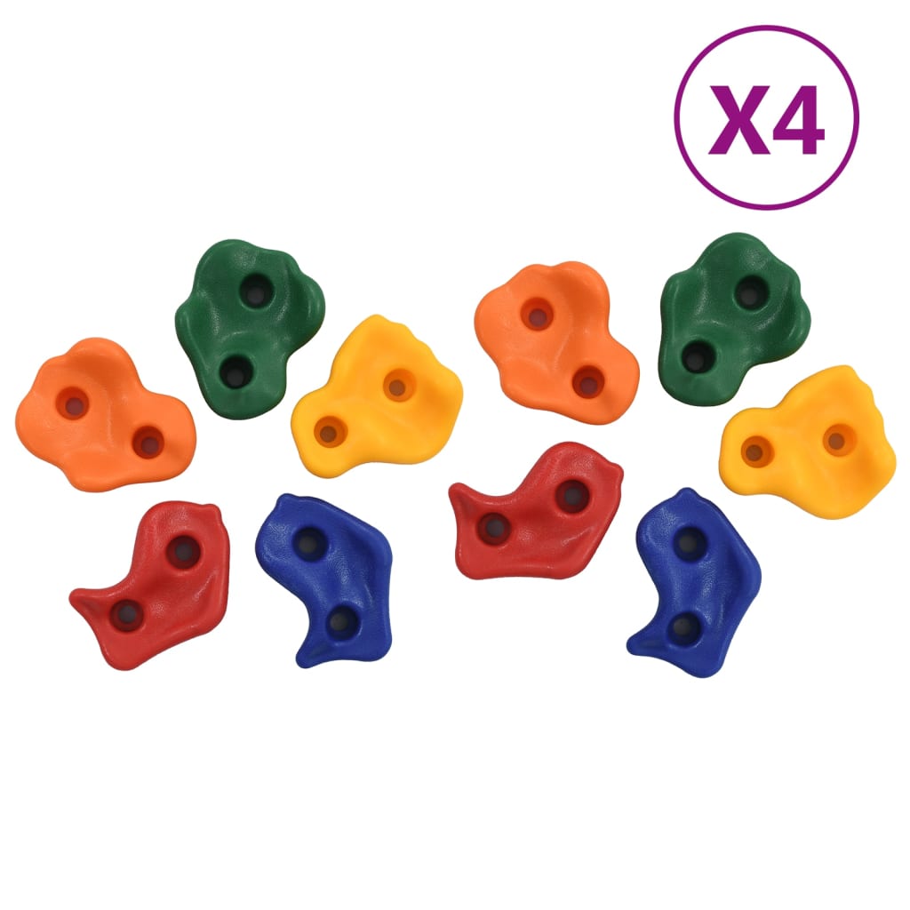 Klettersteine 40 Stk. PE Mehrfarbig Klettersteine 40 Stk. PE Mehrfarbig