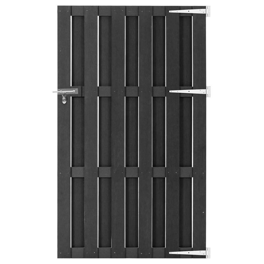 Gartentor WPC 100x180 cm Grau Gartentor WPC 100x180 cm Grau