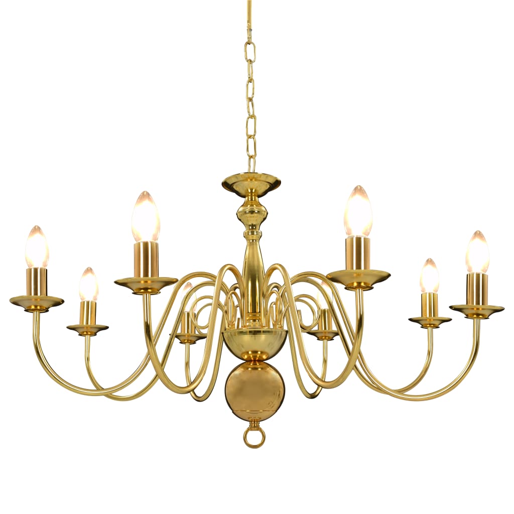 Kronleuchter Golden für 8 x E14 Glühbirnen Kronleuchter Golden für 8 x E14 Glühbirnen