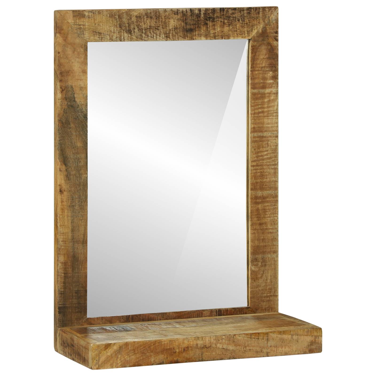 Badspiegel 50x22x70 cm Massiv raues Mangoholz Badspiegel 50x22x70 cm Massiv raues Mangoholz