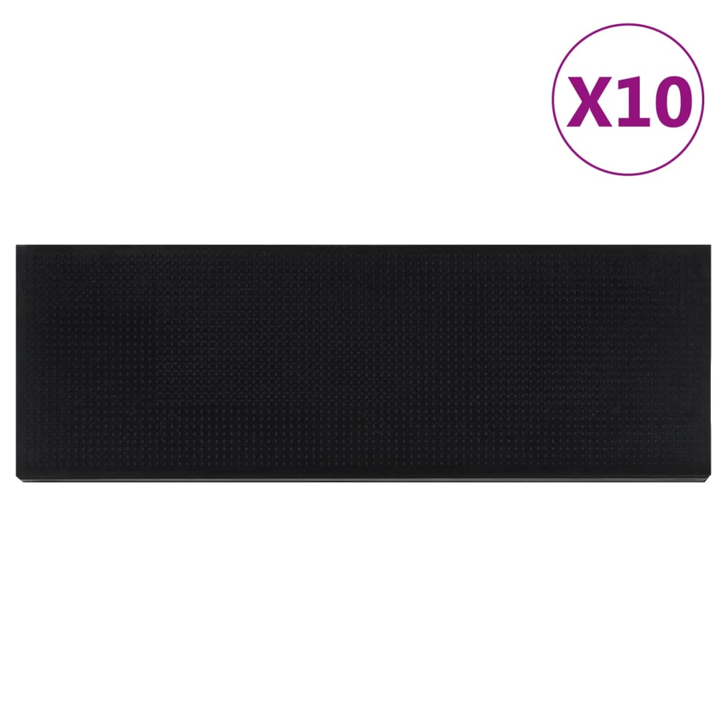 Stufenmatten 10 Stk. 25x75 cm Gummi Stufenmatten 10 Stk. 25x75 cm Gummi