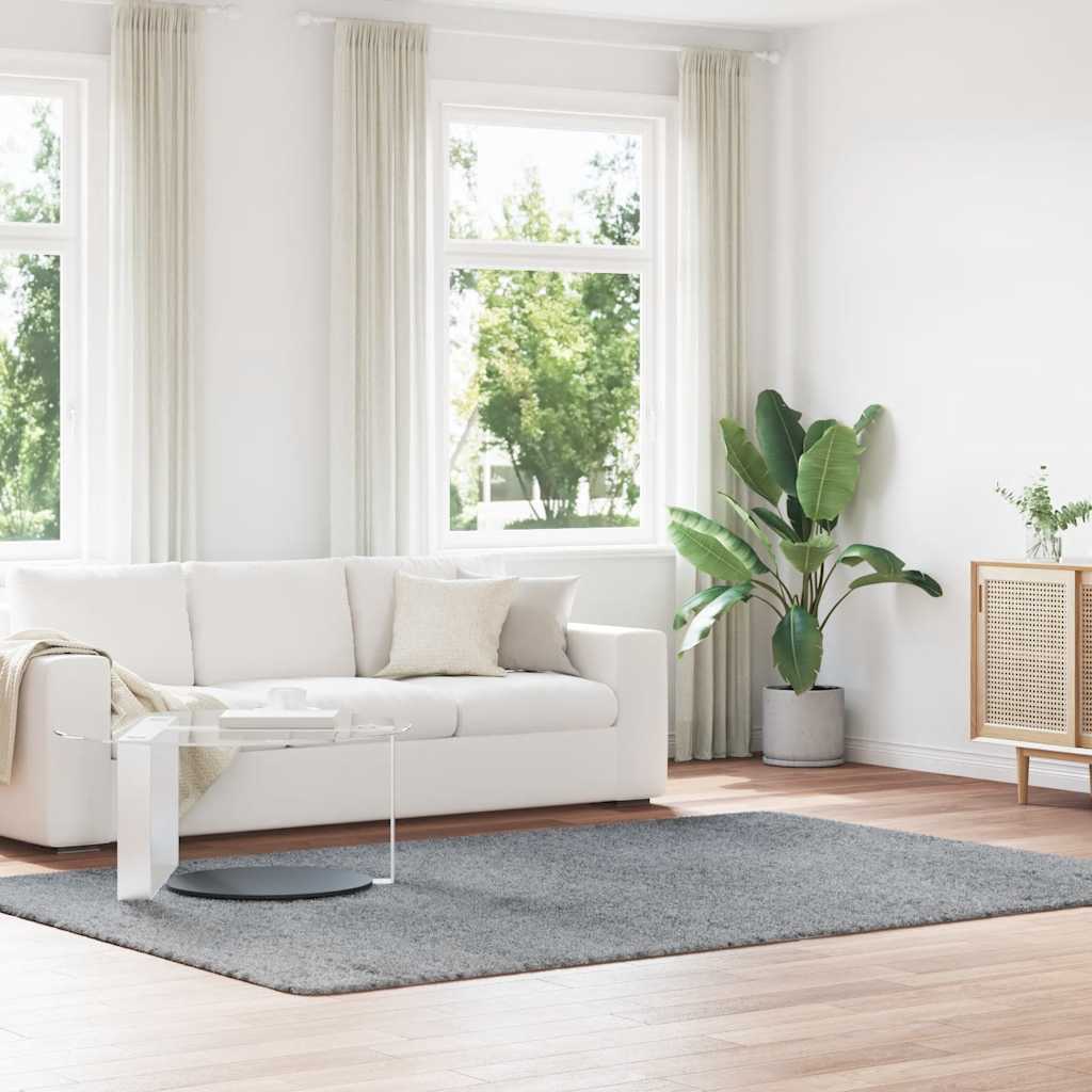 Teppich Shaggy Hochflor NAVARRA Silbergrau 200x290 cm Polyester Teppich Shaggy Hochflor NAVARRA Silbergrau 200x290 cm Polyester