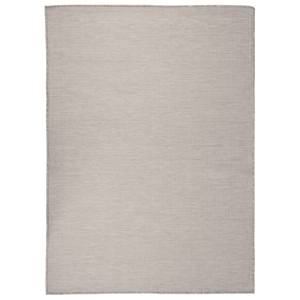 Outdoor-Teppich Flachgewebe 200x280 cm Taupe Outdoor-Teppich Flachgewebe 200x280 cm Taupe