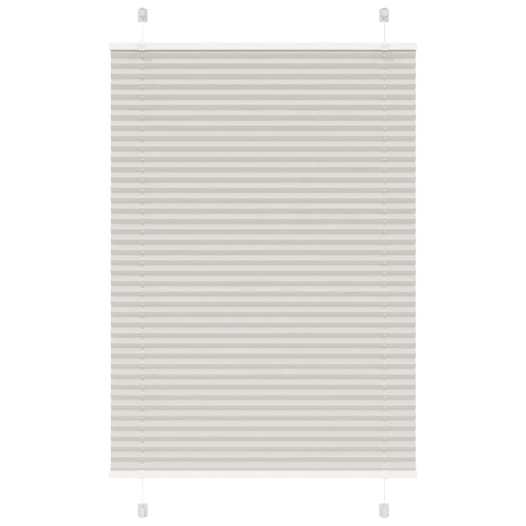 Plissee Hellgrau 90x100 cm Stoffbreite 89,4 cm Polyester