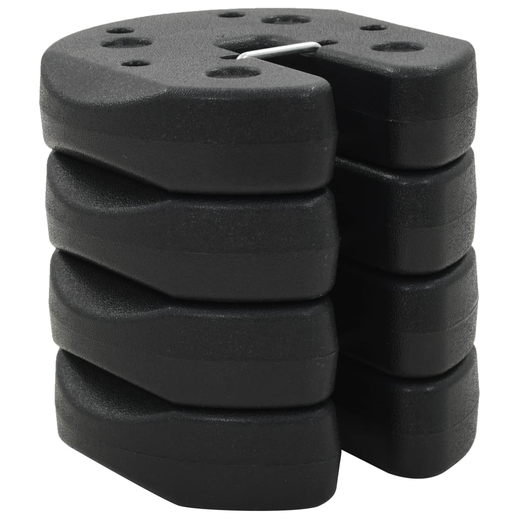 Pavillon-Gewichte 4 Stk. Schwarz 220x50 mm Beton Pavillon-Gewichte 4 Stk. Schwarz 220x50 mm Beton