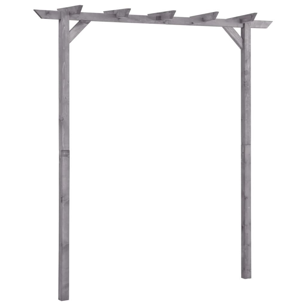 Garten-Pergola Grau 200x40x205 cm Imprägniertes Kiefernholz Garten-Pergola Grau 200x40x205 cm Imprägniertes Kiefernholz