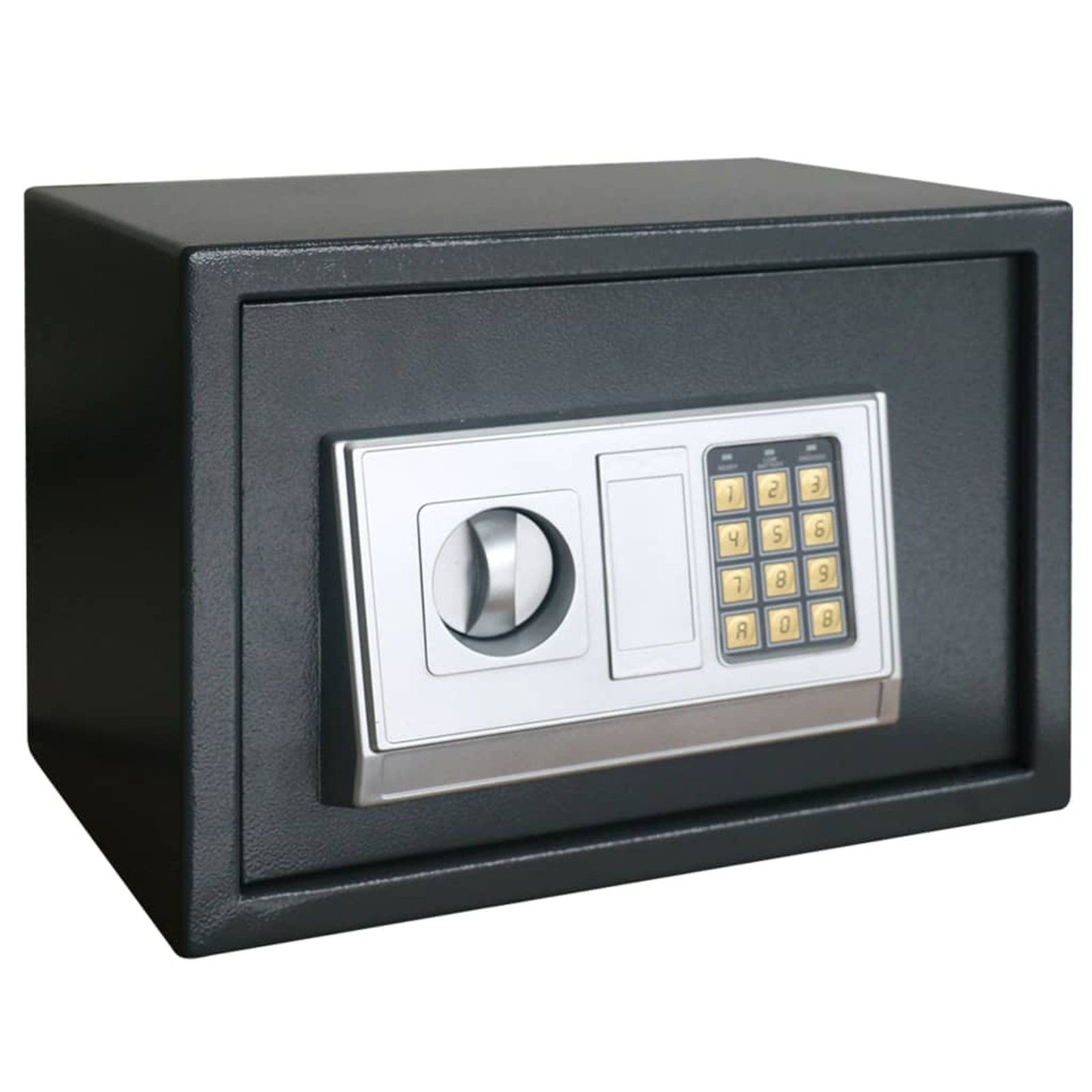 Elektronischer Digitale Safe mit Regal Dunkelgrau 35x25x25 cm Stahl Elektronischer Digitale Safe mit Regal Dunkelgrau 35x25x25 cm Stahl