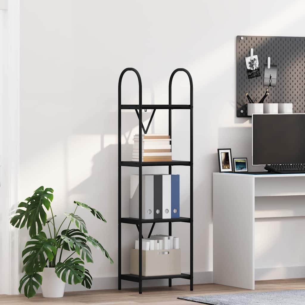 Regal Schwarze Eiche 40 x 30 x 146 cm Holzwerkstoff