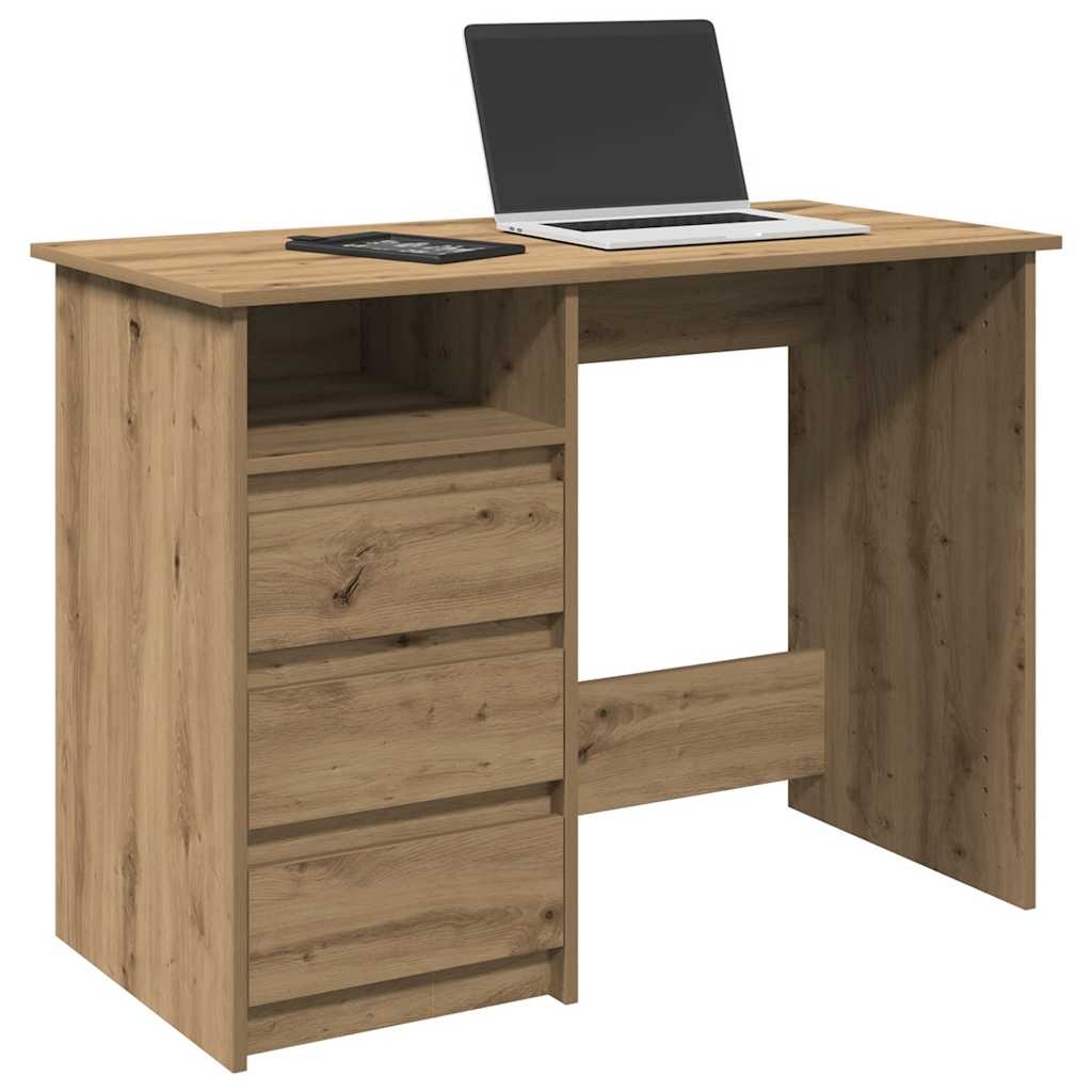 Schreibtisch Artisan-Eiche 102x50x75 cm Holzwerkstoff Schreibtisch Artisan-Eiche 102x50x75 cm Holzwerkstoff