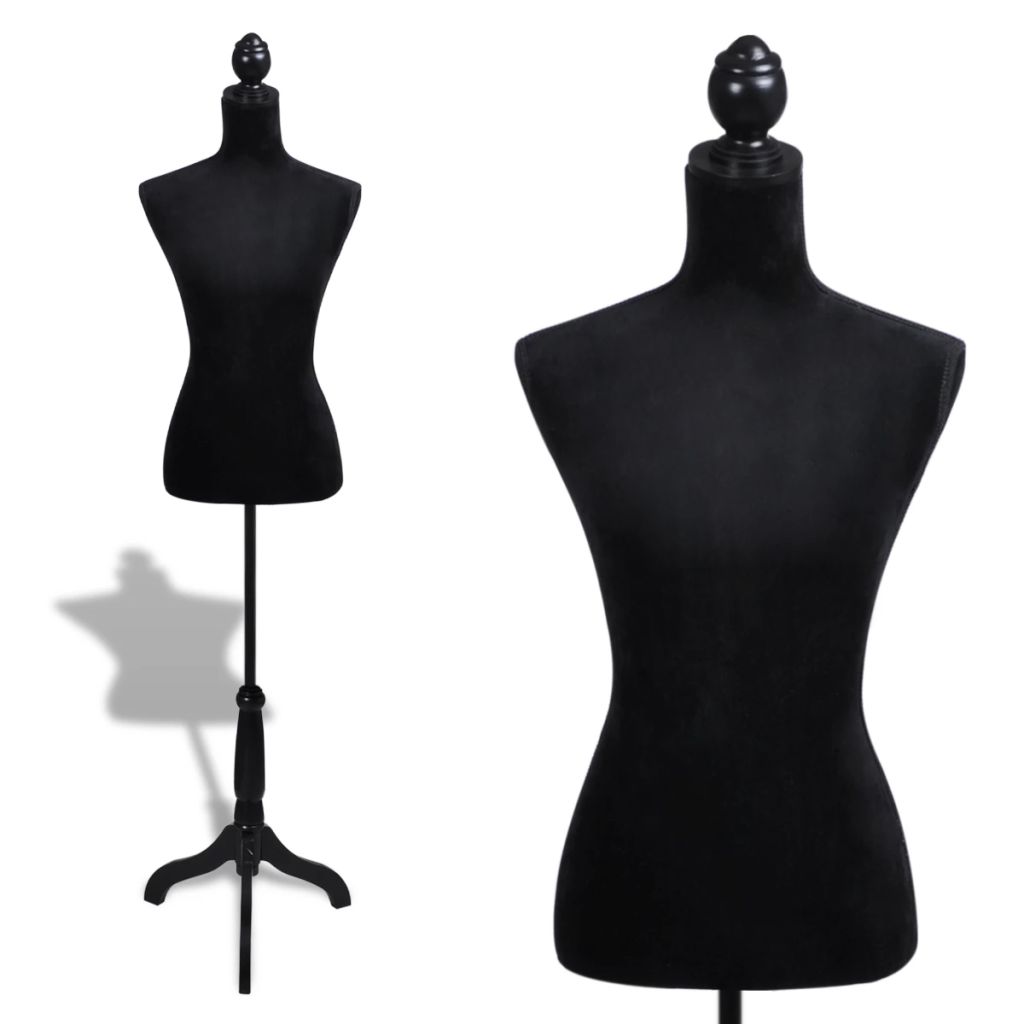 Damenbüste Schneiderpuppe Büste Torso Angezogen Mannequin Schwarz Damenbüste Schneiderpuppe Büste Torso Angezogen Mannequin Schwarz