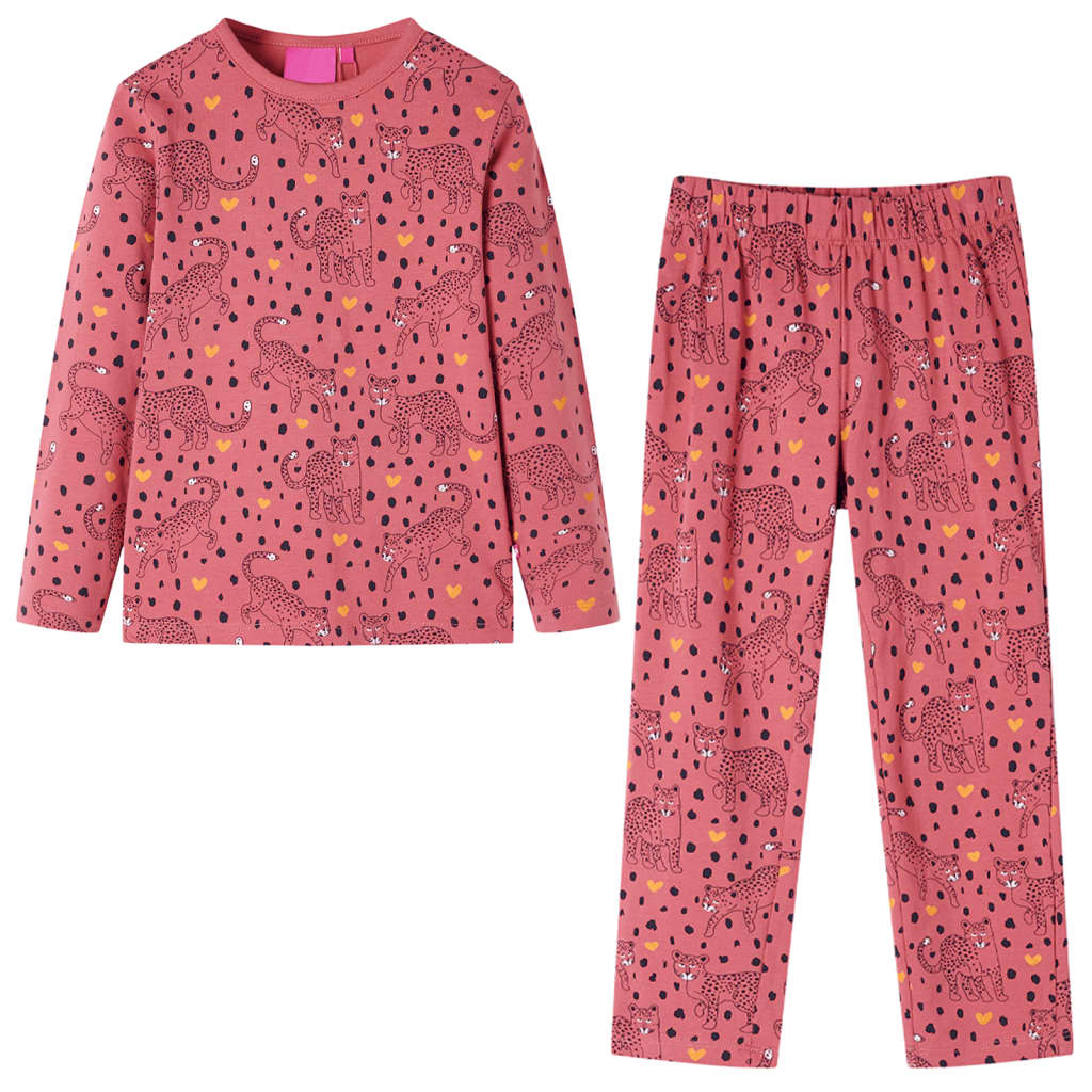 Kinderpyjama mit Langen Ärmeln Altrosa 104 Kinderpyjama mit Langen Ärmeln Altrosa 104