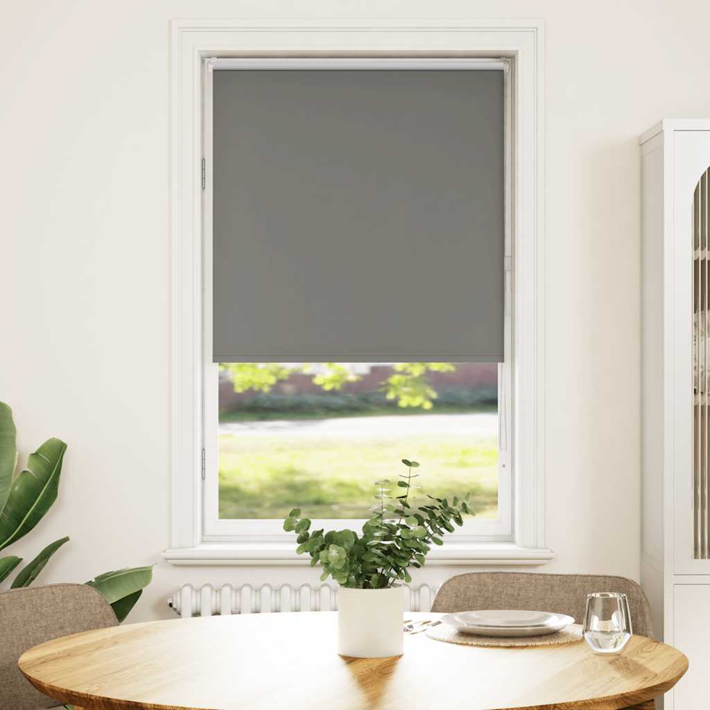 Verdunkelungsrollo Grau 85x150 cm Stoffbreite 80,7 cm Polyester Verdunkelungsrollo Grau 85x150 cm Stoffbreite 80,7 cm Polyester